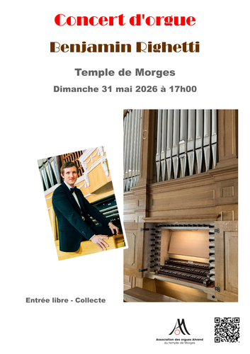 Concert d'orgue avec Benjamin Righetti